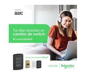 Placa armada con interruptor 16A 9/24 dorado Schneider