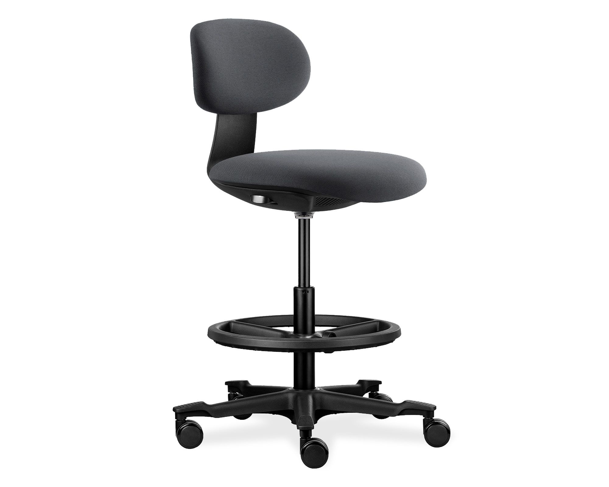 Silla Oficina Buro Cajero Gris Oscuro