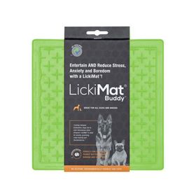 Plato silicona perro verde Lickimat