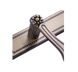 Cerradura embutida manilla libre paso bronce Barroca B40 Poli