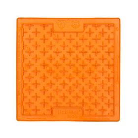 Plato silicona perro naranjo Lickimat