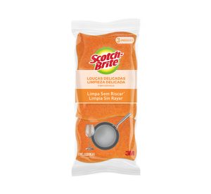 Esponja cero rayas cocina 3 unidades naranjo Scotch-Brite