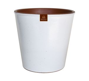 Maceta Zaia 26 cm blanco mate
