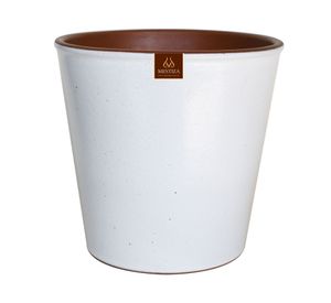 Maceta Zaia 15 cm blanco mate