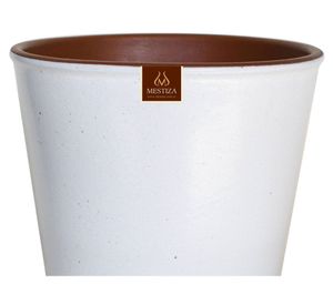 Maceta Zaia 15 cm blanco mate