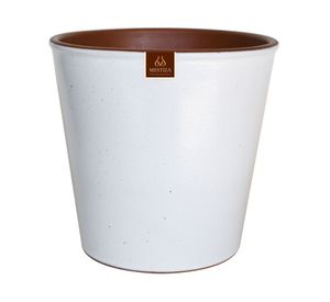 Maceta Zaia 20 cm blanco mate