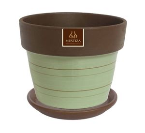 Plato decorativo 17 cm Morena Natural café Mestiza