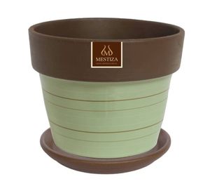 Plato decorativo 23 cm Morena Natural café Mestiza