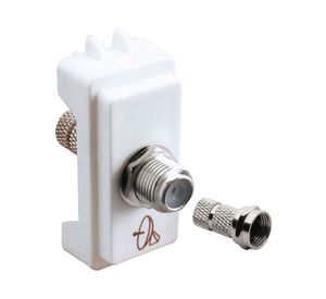 Módulo coaxial TV Génesis blanco Schneider