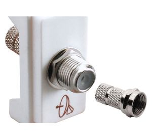 Módulo coaxial TV Génesis blanco Schneider