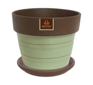 Plato decorativo 19 cm Morena Natural café Mestiza