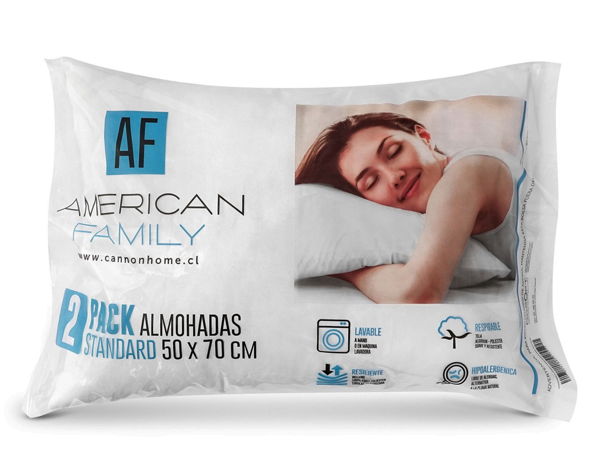 Cannon Almohada 50x70 cm 2 unidades American Family