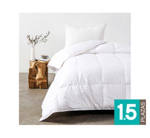 Plumón 1.5  plazas pluma Goose Down blanco Cannon Home