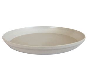 Plato Biodegradable Bamboo Clásica/Actual/Olimpo blanco 2.5x22x22 cm