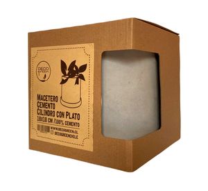 Macetero L Cilindro cemento Decogreen