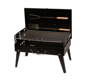 Parrilla a carbón Portátil negro