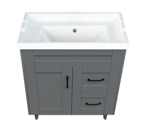 Mueble vanitorio 70 cm BM-DELUXE-70SKG+F-70 gris
