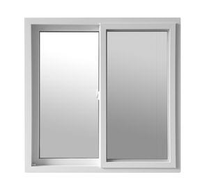 Ventana Pvc 100x100 cm Termopanel con gas Argón 2 hojas correderas blanco