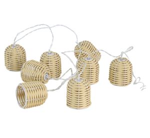 Guirnalda LED rattan 8L