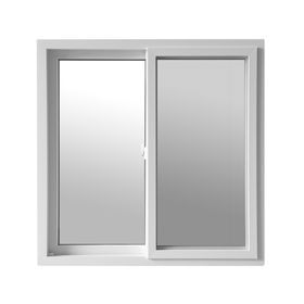 Ventana PVC 121x100 cm Monolítica 2 hojas correderas Blanco