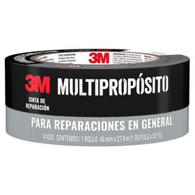 Cinta de tela duct tape Multipropósito 48 mm x 27.4 m gris