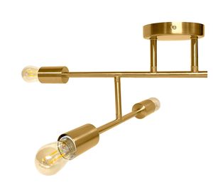 Lámpara de techo 6L E27 Lexie bronce