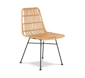 Silla comedor terraza ratan Creta natural