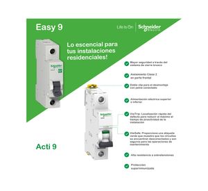 Interruptor termomagnético 6A Easy 9 Schneider.