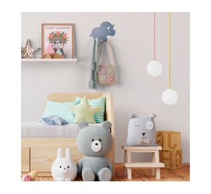 Percha 2 ganchos Zoo Dino azul