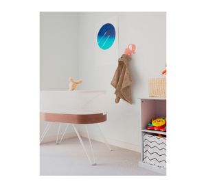 Percha 2 ganchos Zoo Elefante rosado