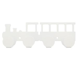 Percha 4 ganchos Locomotora blanca