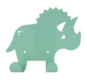 Percha 2 ganchos Zoo Dino verde