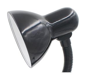 Lámpara de escritorio 40W E27 1L Flexible con pinza negro