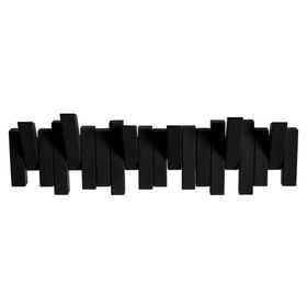 Perchero madera negro