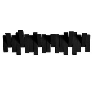 Perchero madera negro