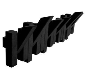 Perchero madera negro