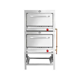 Horno 2 cámaras inox. 58x65 gas licuado