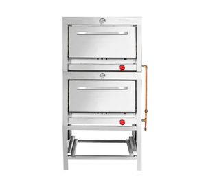 Horno 2 cámaras inox. 58x65 gas licuado