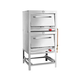 Horno 2 cámaras inox. 58x65 gas licuado