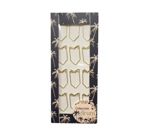 Clips dorado 12 unidades