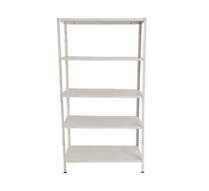 Estante metálico 5 niveles blanco 172x90x30 cm