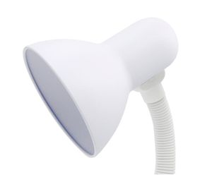 Lámpara escritorio Flexible con pinza blanco E27 1L