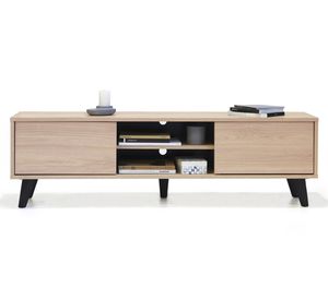 Rack TV 55" bajo Atacama café claro