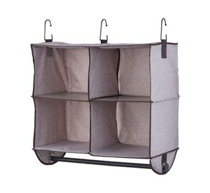 Organizador clóset colgante tela 4 espacios