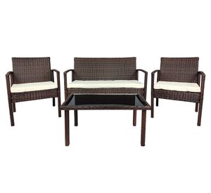 Set terraza 4 personas Sofía café