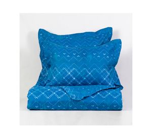 Set quilt + juego sábanas Índigo diseño 2 plazas