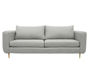 Sofá 2 cuerpos Bollen chenille gris