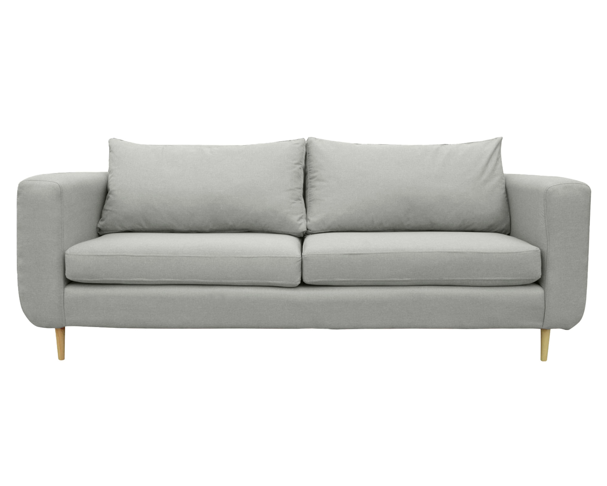 Sofás Home Sofá 2 cuerpos Bollen chenille gris