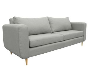 Sofá 2 cuerpos Bollen chenille gris