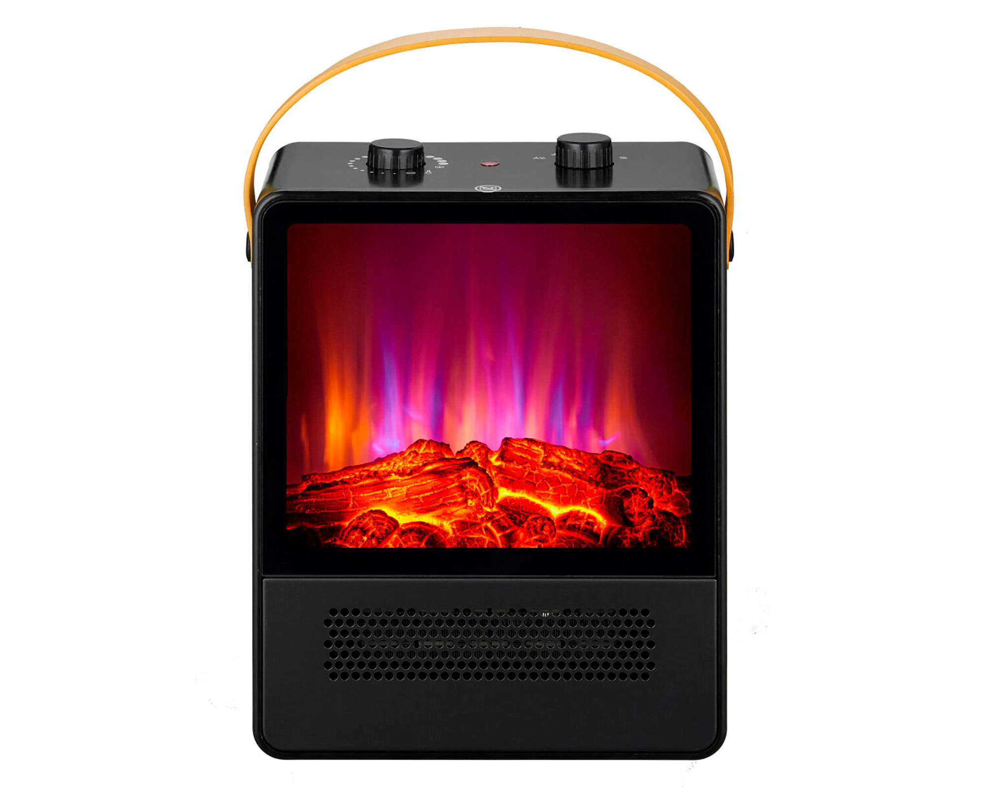 Nex Calefactor efecto chimenea negro 1800W